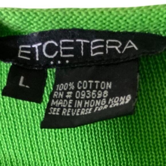 Etcetera Sweater Womens L Scoopneck Ribbed Hem Knit Minimalist Casual Pullover - Picture 7 of 7